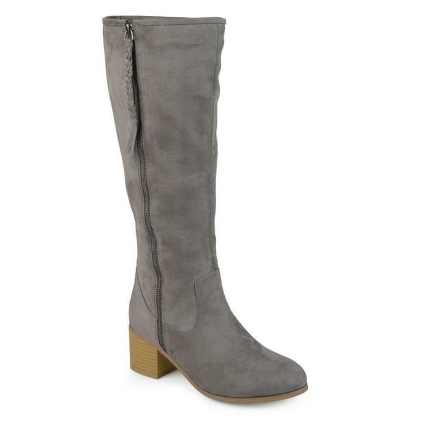 womens suede calf length boots