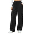 thumbnail image 2 of ClodeEU Women Elastic High Waist Wide Leg Sweatpants ,Casual Loose Pant with Pcokets ,Women's Plus S, 2 of 9