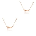 thumbnail image 1 of sweethay Letra inglesa Constelaciones Tema Amistad Collar Ins Encanto creativo Chic Exquisito Colgante Oro rosa Piscis Piscis 2Conjunto, 1 of 6