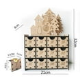 thumbnail image 3 of Calendario De Adviento De Madera De Navidad Rellable Para Festival Regalo De perfke Calendario de adviento, 3 of 8