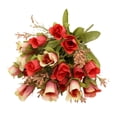 thumbnail image 1 of GROWTH TANK Artificial Flowers Red Roses Real Looking Artificial Roses w/ Stem 20 Heads, 1 of 9