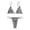 Black, variant on Lovzfmll Women's Bikini Sets, High Waist Printed Two Piece Backless, Triangle Top and Adjustable Tie Sides
