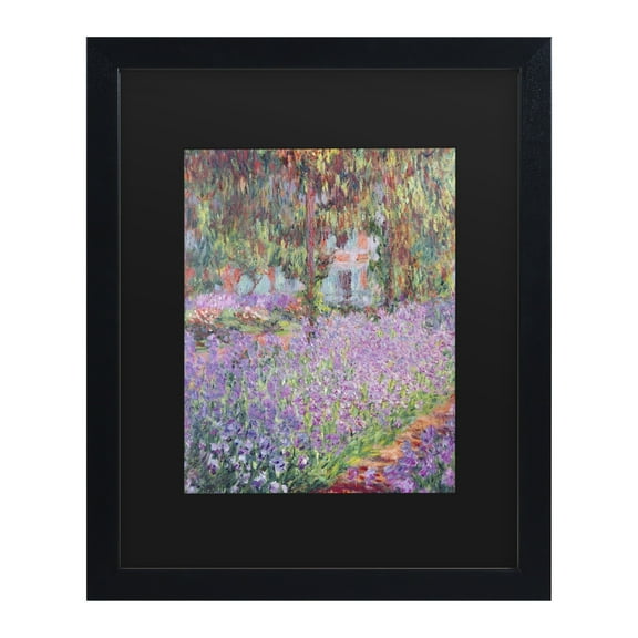 Trademark Fine Art 'The Artist's Garden at Giverny' Canvas Art by Claude Monet