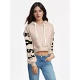 thumbnail image 1 of Sudadera Ombliguera Crop Top Con Capucha Para Sublimar, 1 of 6