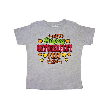

Inktastic Happy Oktober Fest with Leaves Gift Toddler Boy or Toddler Girl T-Shirt