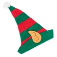 thumbnail image 4 of Gorro de Elfo, rojo y verde, con orejas, talla única, 4 of 5