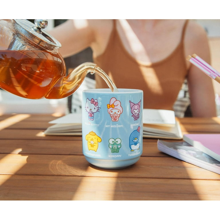 Sanrio Hello Kitty and Friends Drinking Boba Asian Ceramic Tea Cup