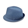 thumbnail image 4 of Premium Jeans Fabric Solid Color Fedora Hat, 4 of 4