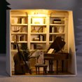 thumbnail image 1 of Casa de muñecas DIY casas de muñecas de madera Kit de Ehuebsd muebles en miniatura juguetes para niños regalos de Navidad tiempo satisfactorio, 1 of 7