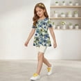 thumbnail image 4 of Grblisyd Girls Hawaiian Outfits Tops + Elastic Waist Shorts Clothing Sets Summer Clothes 1-13 Years, 4 of 6