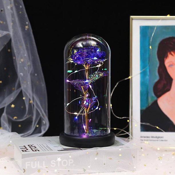 Eternal Roses With Led Lights Artificial Flowers Rose Gifts For Women Mum Gift For Mother's Day Birthday Valentine's Day