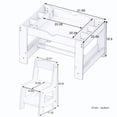 thumbnail image 4 of 2-in-1 Play Table & 2 Chairs Set - Lego-Compatible Building Surface, Whiteboard, and 7 Storage Compartments, 4 of 9