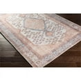 thumbnail image 6 of Surya Amelie AML-2326 94x122" Rectangle Chenille Rug in Coral Orange/Aqua, 6 of 8