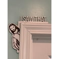 thumbnail image 6 of NSESSHome I Saw That Jesus Door Sitter Funny Home Decor Jesus Door Hanger Wood Frame Corner Decoration Jesus Sign Christian Church Home Door Corner Decor for Living Room Bedroom Office, 6 of 7