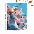 thumbnail image 3 of UXIEQU Santorini Blue Dome Church Canvas Wall Art Print 15.75x11.81 Inches, 3 of 8