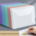 thumbnail image 3 of YAOMOBB Document Folder Transparent A4 Document Folders Waterproof Storage Pockets, 3 of 6