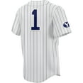 thumbnail image 3 of Unisex ProSphere #1 White BYU Cougars Baseball Jersey, 3 of 3