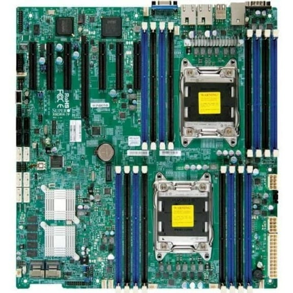 Supermicro Dual LGA2011/Intel C602/DDR3/SATA3/V&2GbE/EATX Server Motherboard X9DRH-7F-O