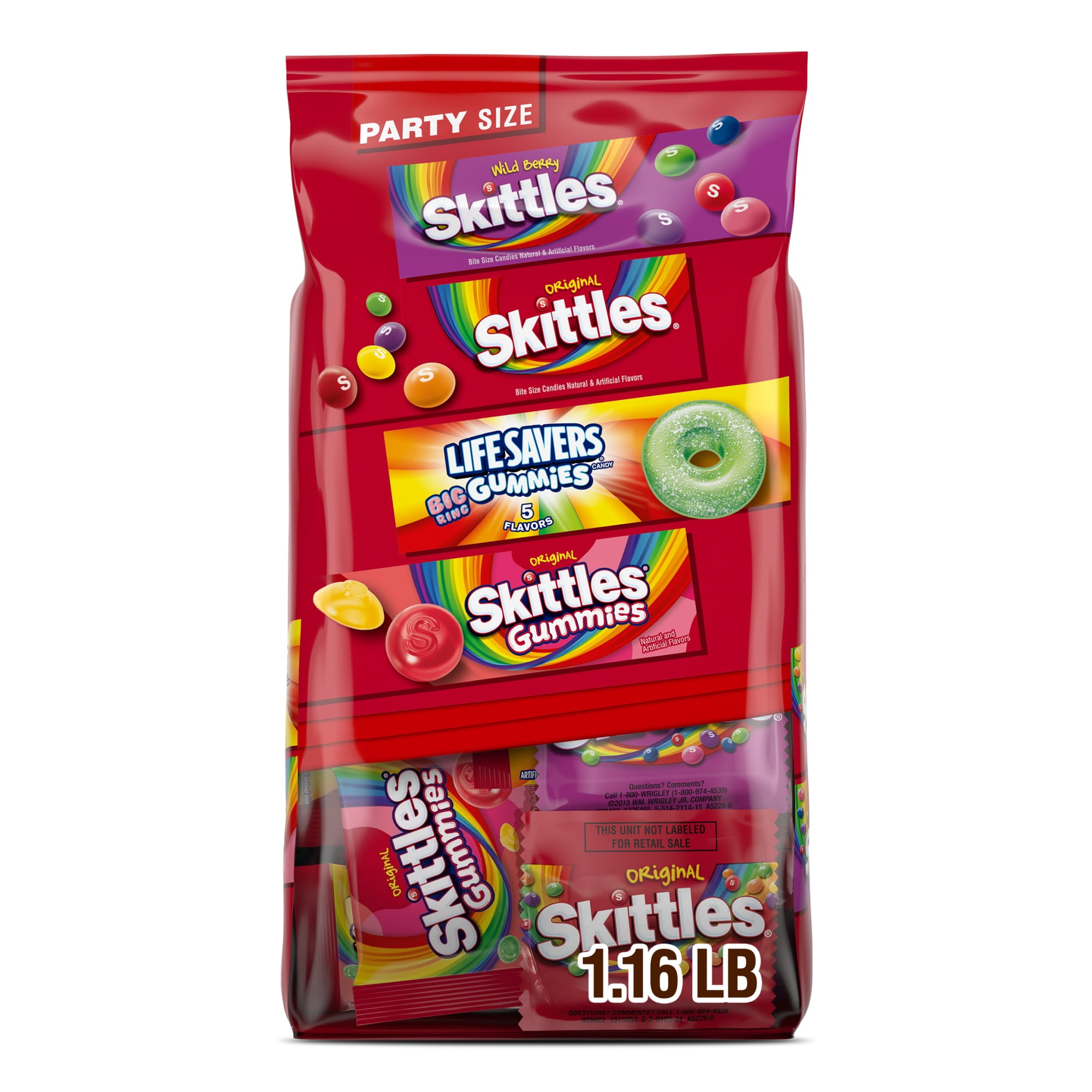 Skittles, Skittles Gummies & Life Savers Gummies Variety Pack, Party Size - 18.56 oz Bag