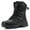 Black, variant on Stepedia Men's Waterproof Snow Boots Warm Insulated Faux Fur Lined Mid Calf Outdoor Winter Boots, Black