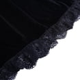 thumbnail image 2 of YM YOUMU Women Lace Velvet Short Puff Sleeves Gothic Mini Dress Black, 2 of 5
