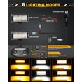 thumbnail image 2 of Barra de Luz LED Auxbeam de 7 Pulgadas 300W 6 Modos Estroboscópicos Ámbar, 2 of 7
