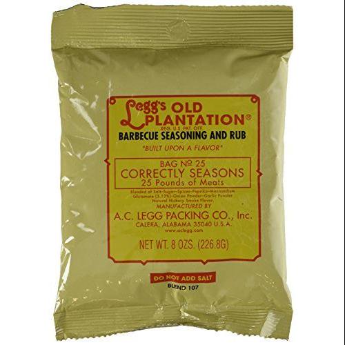 A.C. Legg INC Barbecue Seasoning and Rub Net Wt. 8 oz.