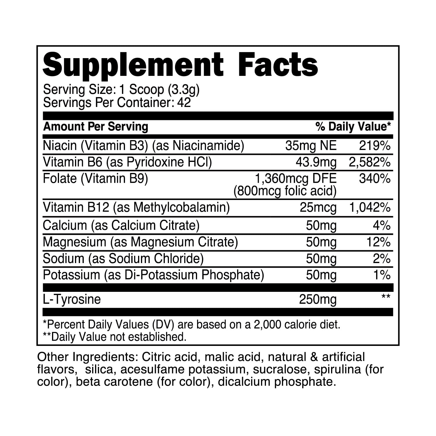 TransformHQ Hydration (42 Servings) Crisp Apple - Electrolytes, Mental Clarity, Vitamins