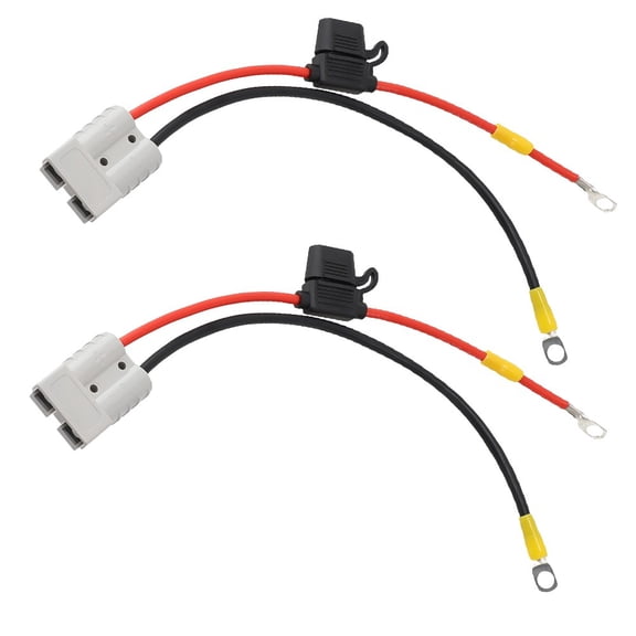 2PCS 50A for Anderson Connector Cable Battery Quick Connect/Disconnect Cable Kit