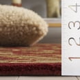 thumbnail image 4 of SAFAVIEH Antiquity Carmella Oriental Wool Area Rug, Red, 4'6" x 6'6" Oval, 4 of 11