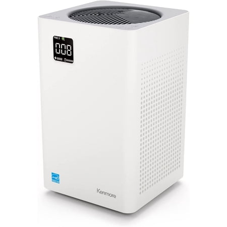 Kenmore PM2010 Air Purifiers with H13 True HEPA Filter, Covers Up to 1200 Sq.Foot, 24db SilentClean 3-Stage HEPA Filtration System, 5 Speeds for Home Large Room, Kitchens & Bedroom, PM2010