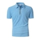 thumbnail image 4 of Ceisia Men's Slim Fit Short Sleeve Zip-Up Polo Shirt Turn-Down Collar Textured Fabric Spring Summer Shirt Gift, 4 of 7