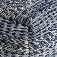 thumbnail image 5 of Navy Stripes 22" x 22" x 16" Navy & Ivory Pouf, 5 of 7