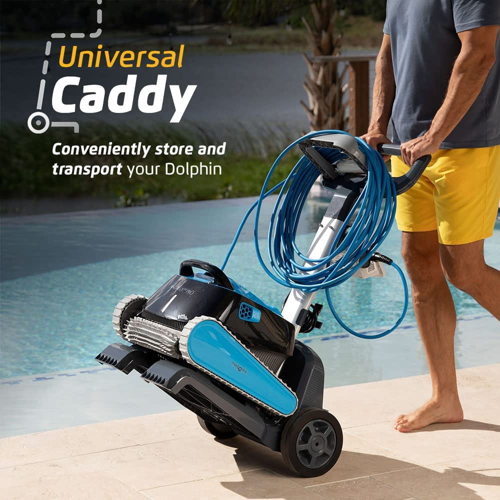 Dolphin Nautilus CC Pro Robotic Pool Vacuum Cleaner up to 50 FT- Premium Bundle with Caddy and Cover