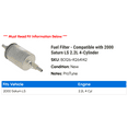 thumbnail image 2 of Fuel Filter - Compatible with 2000 Saturn LS 2.2L 4-Cylinder, 2 of 2