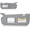 Gray, variant on Left Driver Side Sun Visor for 2011-2015 Hyundai Elantra, Gray, Without Light, Replaces 852103X000TX