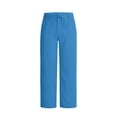 thumbnail image 7 of Cavosen Mens Linen Pants Wide Leg Palazzo Pants Drawstring Flowy Trousers Elastic Waist Summer Breathable Travel Pants with Pockets, 7 of 7