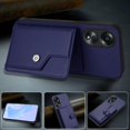 thumbnail image 2 of FOXDOCK Case for OPPO A58 4G RFID-Blocking Card Holder - Stylish Button Closure Design, 2 of 4