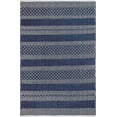 thumbnail image 4 of FH Home Machine Washable Area Rug - Hand Woven, Stain Resistant, Pet Friendly - Premium Recycled Polyester Yarn - Shadow Stripes - Bedroom, Living/Dining Room - Mir - Blue - 5 x 8 ft, 4 of 8
