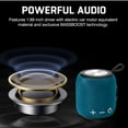 thumbnail image 2 of Bluetooth Speaker: Powerful Stereo Sound, IPX7 Waterproof, True Wireless Stereo Pairing, Portable Design, Latest Bluetooth V5.2 - Perfect for Axon 7, Beach, Outdoor, Home, Parties, Scooter - Blue, 2 of 8