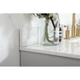 thumbnail image 4 of 42 inch single bathroom vanity in grey with backsplash, 4 of 8