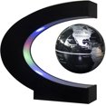 thumbnail image 3 of Globo flotante con luz LED en forma de C Globo flotante magnético Decoración de mapa mundial - Negro Sincero Electrónica, 3 of 5