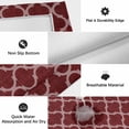 thumbnail image 5 of Deep Red Morocco Outdoor Rug 3x5 Ft, Non Slip Washable Area Rug, Retro Farmhouse Quatrefoil Plaid Patio Rugs Carpet Runner, Large Floor Mat for Indoor/Outdoor Deck Porch Camping, 5 of 8