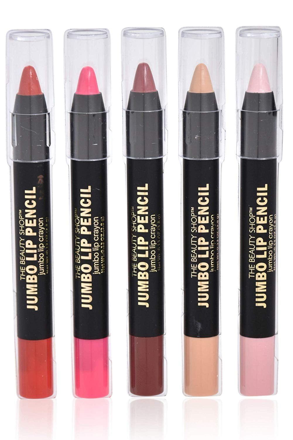 Forever Beauty Jumbo Lip Liner Pencil Crayon 5Pack Value With