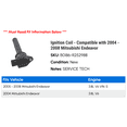 thumbnail image 2 of Ignition Coil - Compatible with 2004 - 2008 Mitsubishi Endeavor 2005 2006 2007, 2 of 2