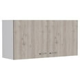 thumbnail image 2 of CoSoTower Wall Cabinet Toran, Two Shelves, Double Door, White / Light Gray Finish, 2 of 7