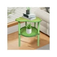 thumbnail image 5 of YFTDEF Small Coffee Table, Movable Bedside Table, Plastic Side Table, Double Layer Storage, 19.29x14.96 Inch, Flexible for Living Room and Bedroom Storage, Green, 5 of 6