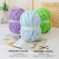 thumbnail image 2 of Chunky Yarn for Hand Knitting Soft Jumbo Bulky Fluffy Chenille Yarn for Crocheting Blanket Scarf DIY 8 Pack (Orange, 28yds, 8 Ounces Each), 2 of 7