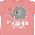 thumbnail image 4 of Inktastic Great Aunt Loves Me Elephant Boys or Girls Toddler T-Shirt, 4 of 5
