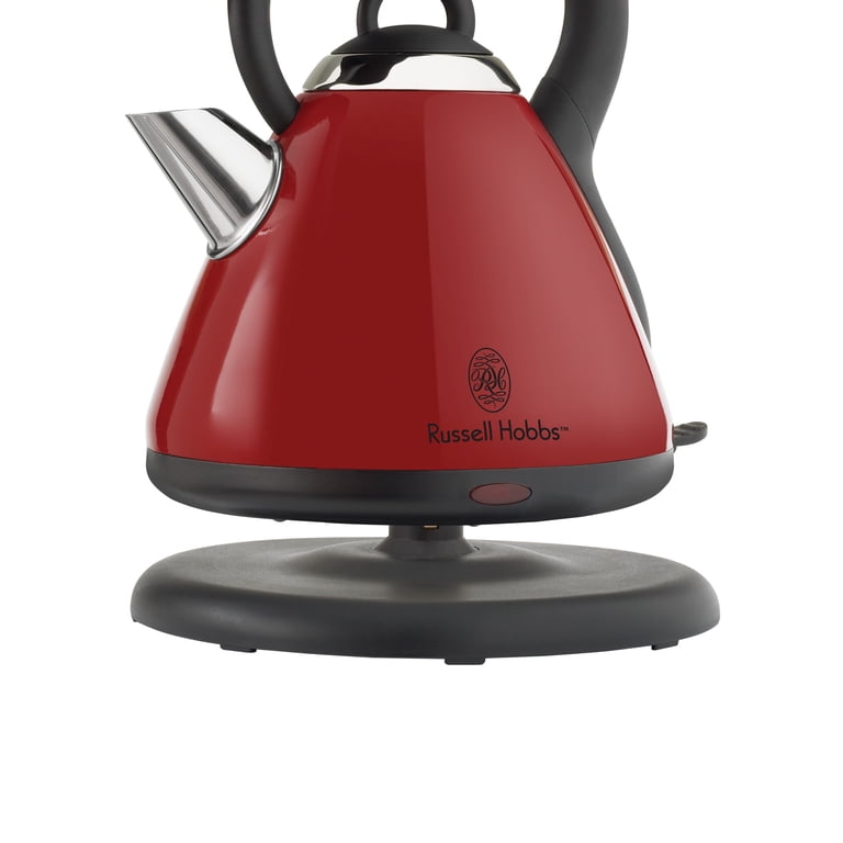 BLACK+DECKER 1.7L Stainless Steel Electric Cordless Kettle, Red